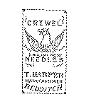 CREWEL NEEDLES T. HARPER MANUFACTURER ENGLISH MADE REDDITCH