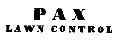 PAX LAWN CONTROL