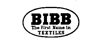 BIBB THE FIRST NAME IN TEXTILES