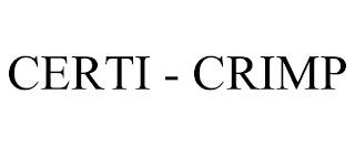 CERTI - CRIMP