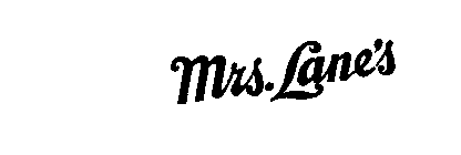 MRS. LANE'S