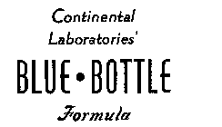 CONTINENTAL LABORATORIES BLUE.BOTTLE FORMULA