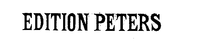 EDITION PETERS