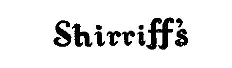 SHIRRIFF'S