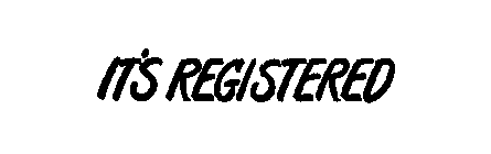 IT'T REGISTERED