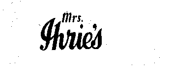 MRS. IHRIE'S