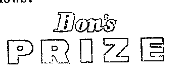 DON'S PRIZE