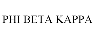 PHI BETA KAPPA