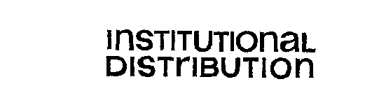 INSTITUTIONAL DISTRIBUTION