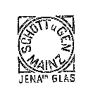 SCHOTT U GEN MAINZ JENA ER GLAS