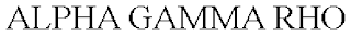 ALPHA GAMMA RHO