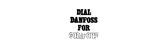 DIAL DANFOSS FOR COMFORT