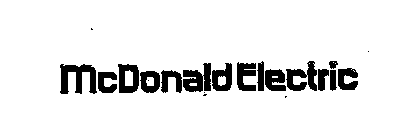 MCDONALD ELECTRIC