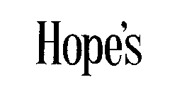 HOPE'S