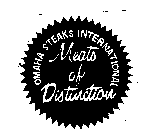 OMAHA STEAKS INTERNATIONAL MEATS OF DISTINCTION