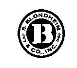 S. BLONDHEIM & CO., INC.  B 