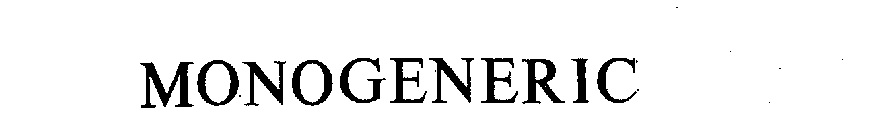 MONOGENERIC