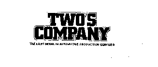 TWO'S COMPANY