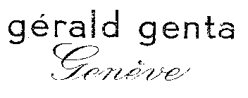 GERALD GENTA GENEVE
