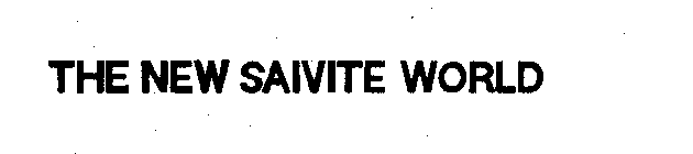 THE NEW SAIVITE WORLD