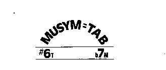 MUSYM=TAB #6T B7M