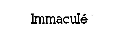 IMMACULE