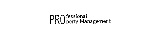 PROFESSIONAL PROPERTY MANAGEMENT