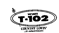 WIMT T-102 COUNTRY LOVIN'... IT'S NATURAL LISTENIN'.