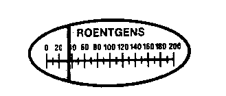 ROENTGENS 0 20 40 60 80 100 120 140 160180 200