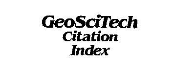 GEOSCITECH CITATION INDEX