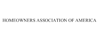 HOMEOWNERS ASSOCIATION OF AMERICA