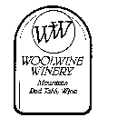 WW WOOLWINE WINERY MOUNTAIN RED TABLE WINE