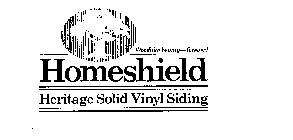 WOODLIKE BEAUTY-FOREVER! HOMESHIELD HERITAGE SOLID VINYL SIDING