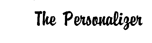 THE PERSONALIZER