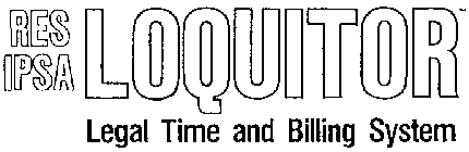 RES IPSA LOQUITOR LEGAL TIME AND BILLING SYSTEM