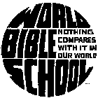 WORLD BIBLE SCHOOL NOTHING COMPARES WITH IT IN OUR WORLD