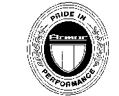 ARMOR PRIDE IN PERFORMANCE