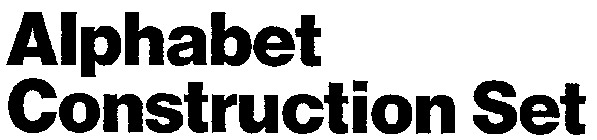 ALPHABET CONSTRUCTION SET