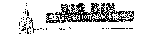 BIG BIN SELF-STORAGE MINI'S IT'S TIME TO STORE IT!