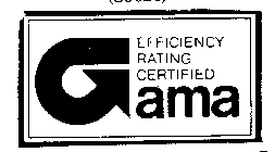 EFFICIENCY RATING CERTIFIED GAMA