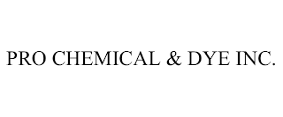 PRO CHEMICAL & DYE INC.