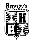 H H HEMSBY'S SOFT PAK GAMES