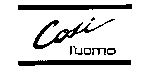 COSI L'UOMO