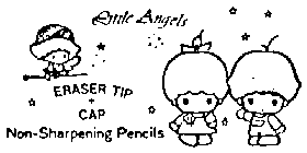 LITTLE ANGELS ERASER TIP CAP NON-SHARPENING PENCILS