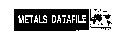 METALS DATAFILE METALS INFORMATION