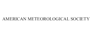 AMERICAN METEOROLOGICAL SOCIETY