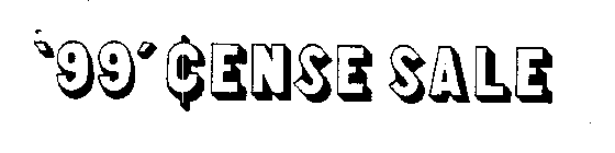 '99' (CENT SYMBOL)ENSE SALE