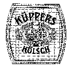 KUPPERS KOLSCH BEER BREWED AND BOTTLED IN KOLN RHEIN GERMANY