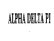 ALPHA DELTA PI