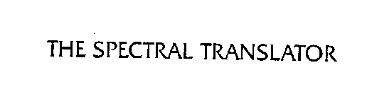 THE SPECTRAL TRANSLATOR